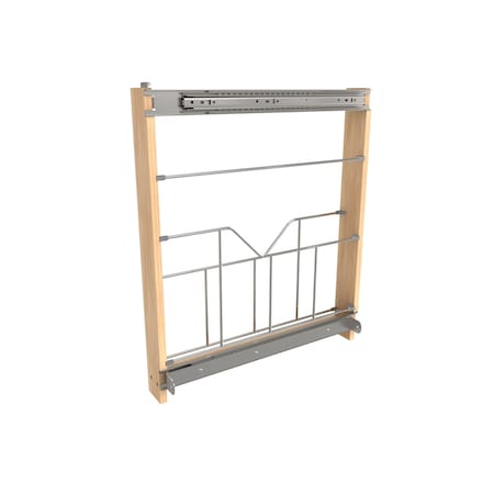 Rev-A-Shelf Maple Veneer, Light Brown, 3 in W, 23.93 in H, 20.75 in L, Light Brown 448-BSKT-3C